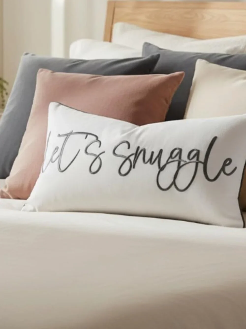 Let's Snuggle Decorative Lumbar Pillow